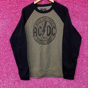 AC/DC High Voltage Logo Band Crewneck Sweatshirt size Large